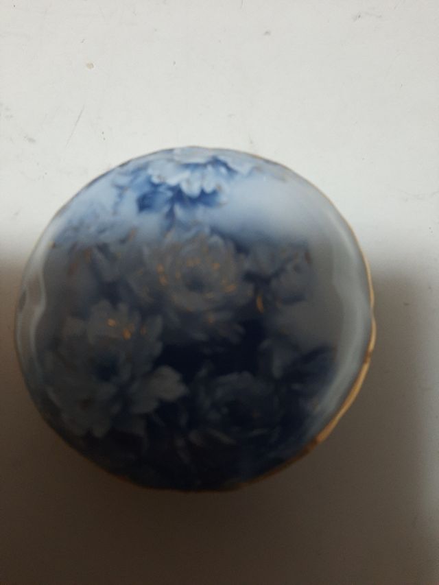 Portagioie antico Limoges decorato floreale