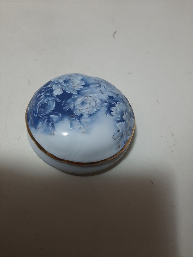 Portagioie antico Limoges decorato floreale