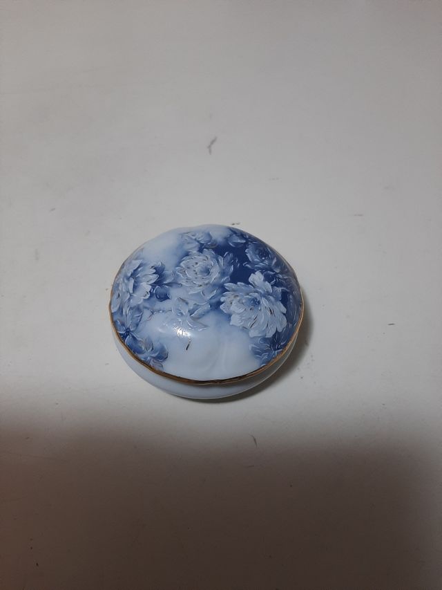 Portagioie antico Limoges decorato floreale