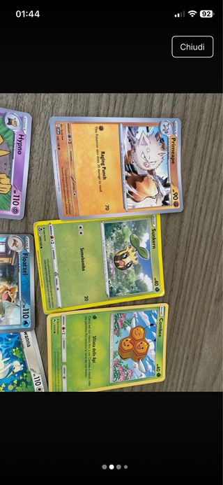 Carte Pokémon Jigglypuff, Pawmi, Psyduck
