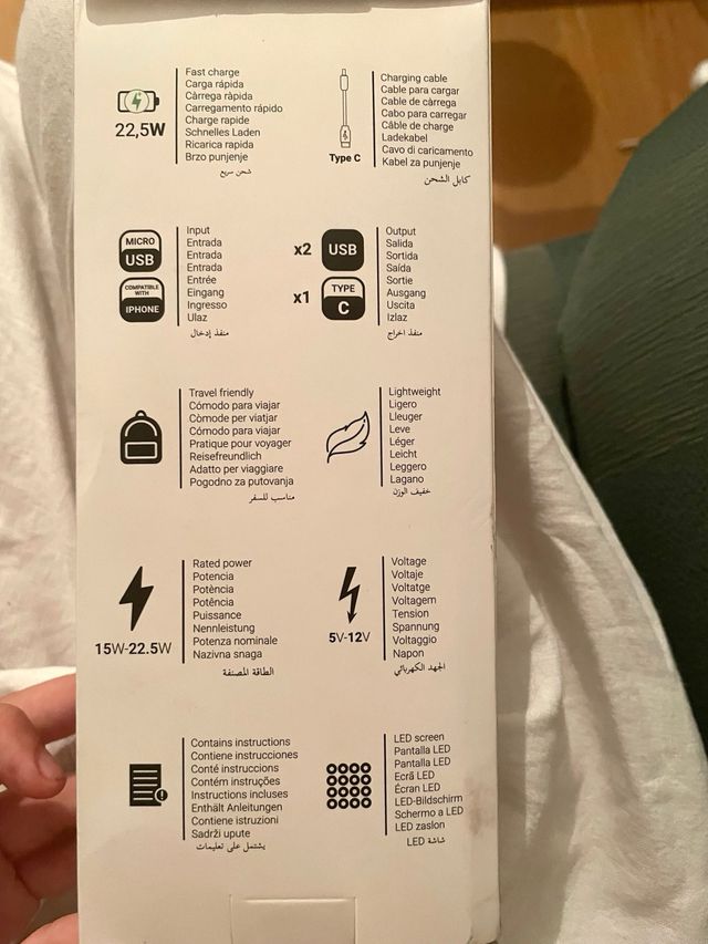 Batería Portátil ALE-HOP Carga Rápida