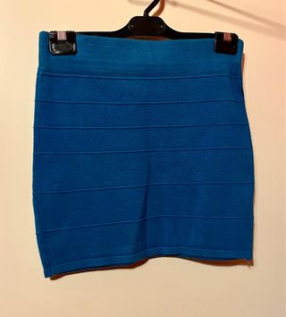 Minifalda azul de Blanco