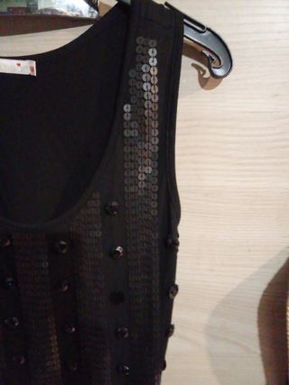 Vestito estivo paillettes nero taglia M