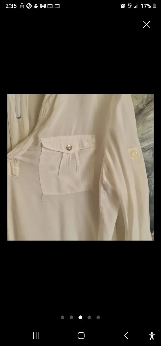 Camisa blanca talla S