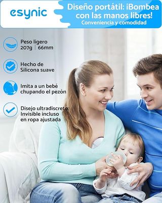 eSynic Sacaleches Eléctrico Manos Libres 150ml