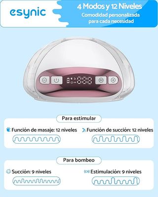 eSynic Sacaleches Eléctrico Manos Libres 150ml