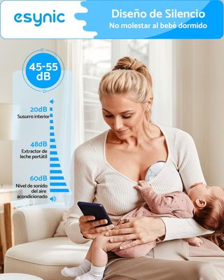 eSynic Sacaleches Eléctrico Manos Libres 150ml