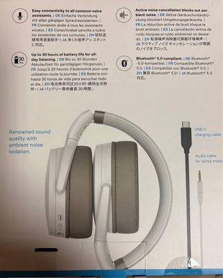 Cascos Sennheiser HD 450BT Blancos