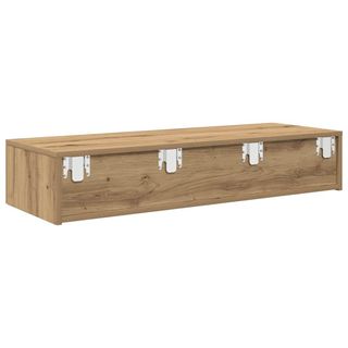 vidaXL Estantería de pared con cajones madera