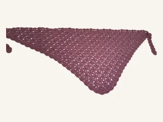 TOQUILLA NIÑA Crochet a mano T 2/3 MORADO STOCK