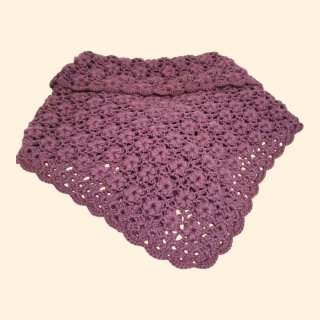 TOQUILLA NIÑA Crochet a mano T 2/3 MORADO STOCK