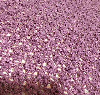 TOQUILLA NIÑA Crochet a mano T 2/3 MORADO STOCK