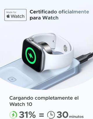 UGREEN MagFlow Qi2 25W Cargador Inalámbrico 3 en 1