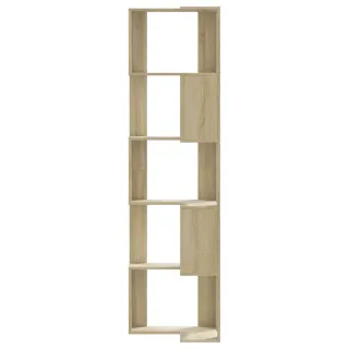vidaXL Estantería de esquina 5 niveles madera