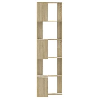 vidaXL Estantería de esquina 5 niveles madera