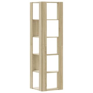 vidaXL Estantería de esquina 5 niveles madera