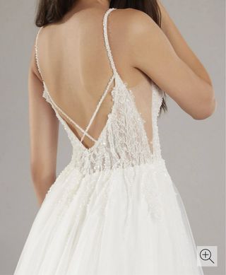 Vestido de Novia Corte A Espalda Pico