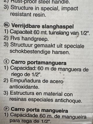 Carro porta manguera Uniflex