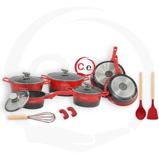 Batteria pentole bicolor