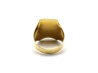 sello oro 18k con onix,circonita t. 19 (18,79 mm)