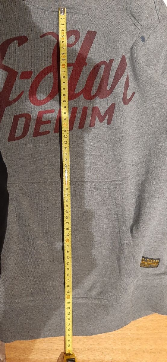 Felpa G-Star Raw con cappuccio grigia