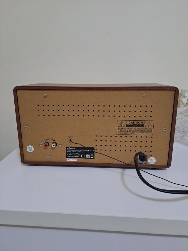 Radio Ansonic Vintage USB Tarjeta Auriculares