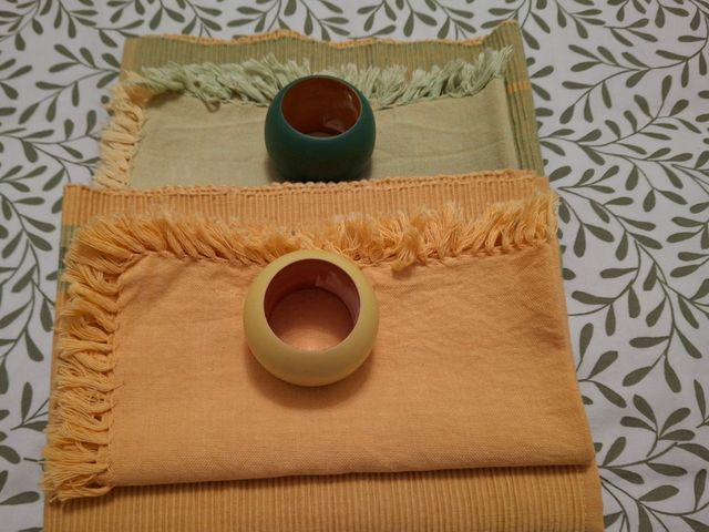 Manteles individuales con servilleteros