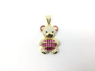 colgante oro 18k con circonita