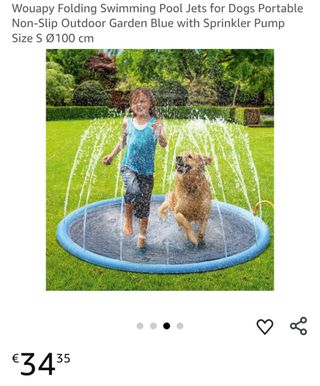 Tapete agua Wouapy nuevo perros niños verano