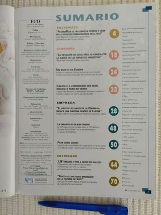 LOTE de 5 revistas "ECO"