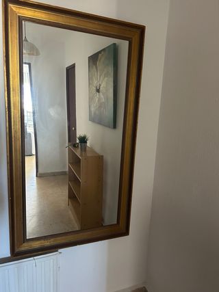 Espejo Marco Dorado Madera