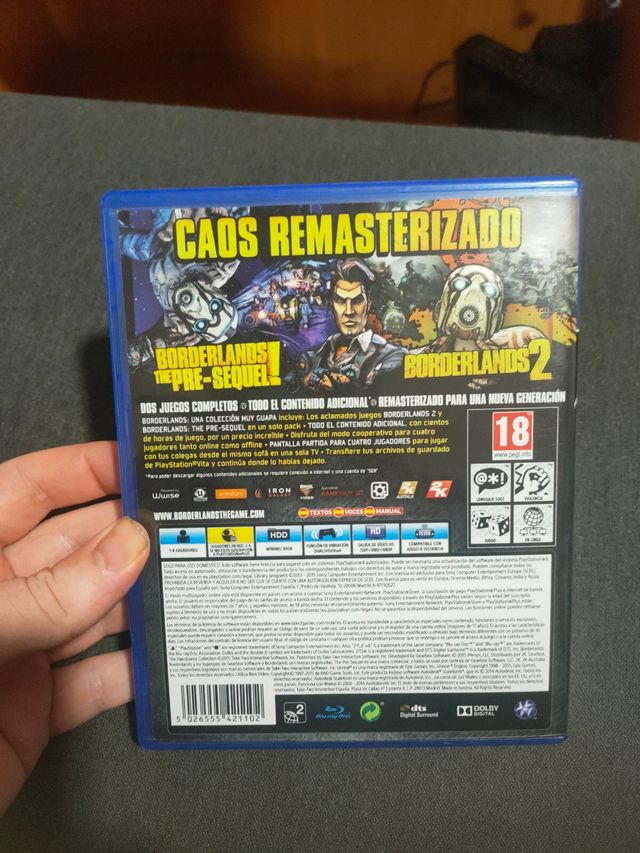 Lote 5 Juegos PS4: Dragon Ball, Borderlands, Sword