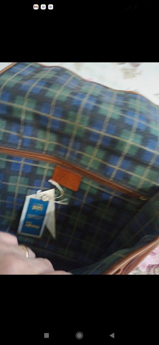 Cartella Vintage Wrangler Pelle Cuoio
