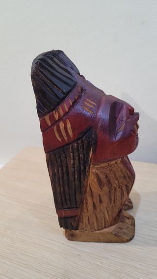Figura India Pícara Chilena Madera