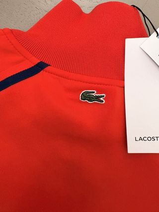 Felpa Lacoste Donna Arancione Nuova Taglia L