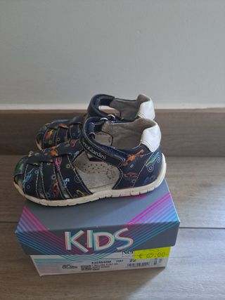 Sandali Nero Giardini bimbo con macchinine