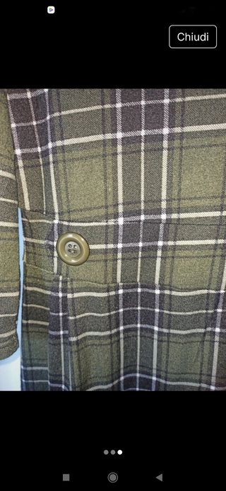 Vestito Apricot quadri manica 3/4