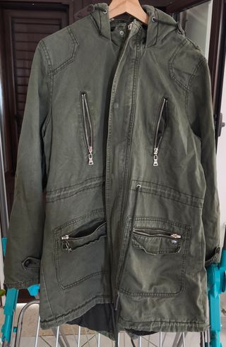 Parka Gaudi Verde Oliva con Cappuccio