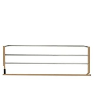 Silla de ruedas y barandilla de seguridad