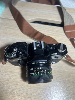 Canon AE-1 Cámara Analógica Negra, funcional