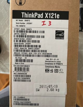 Lenovo X121e i3 Windows 7