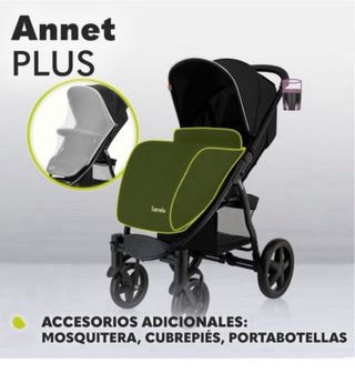 Silla de paseo Lionelo Annet Plus Negra