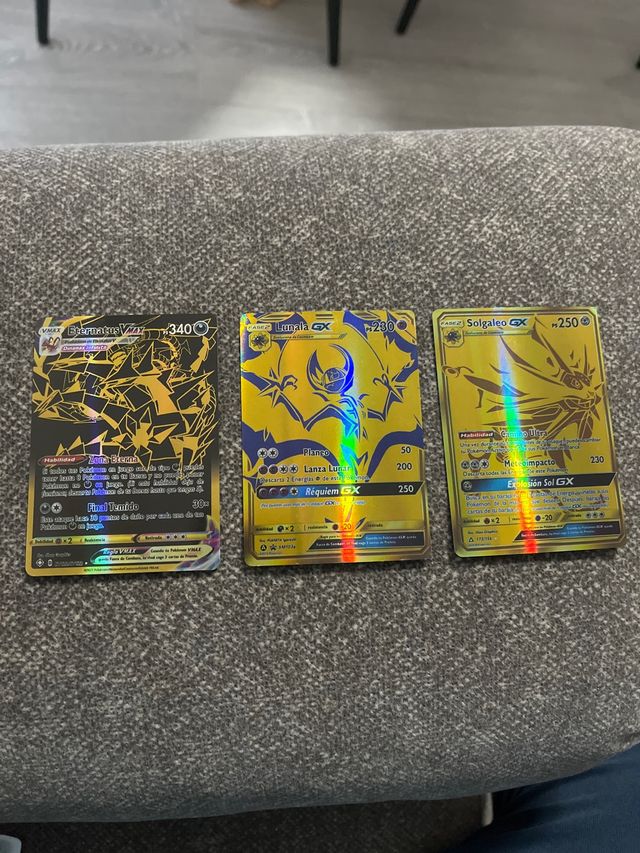 Cartas Pokémon VMAX, GX Eternatus, Lunala, Solgale