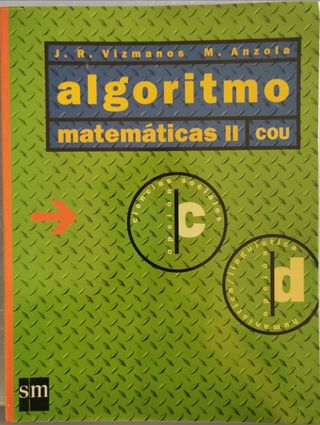 Algoritmo 3 BUP y Algoritmo Matemáticas II COU. 