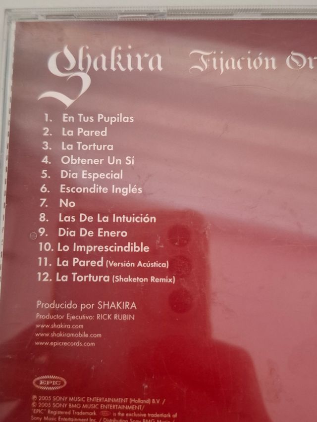 CD Shakira Fijación Oral Vol. 1 Latino