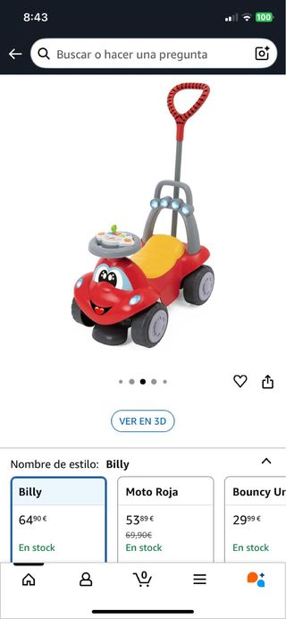 Chicco correpasillos Billy 4en1