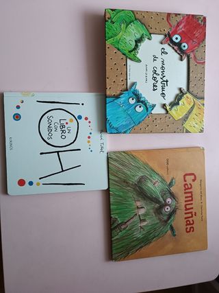 Lote libros infantil.monstruo de colores.Camuñas.