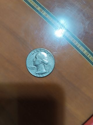 Moneda Cuarto de Dólar USA