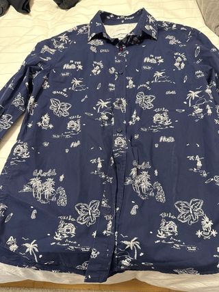 Camisa Desigual Slim Fit Estampada Hombre Talla M