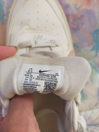 Zapatillas Nike Air Force 1 Blancas Rosas